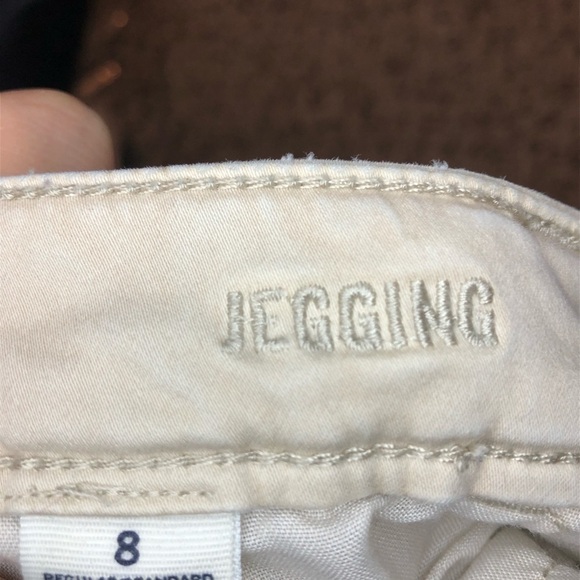 American Eagle Cream Colored Jeggings Size 8 - Picture 7 of 12